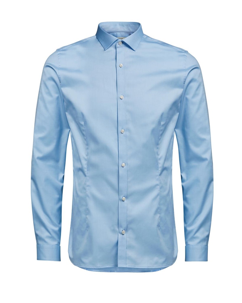 Jack & Jones  - Parma L/S Skjorte - Cashmere Blue