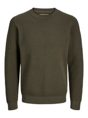 Jack & Jones - Noah Knit Striktrøje - Olive Night