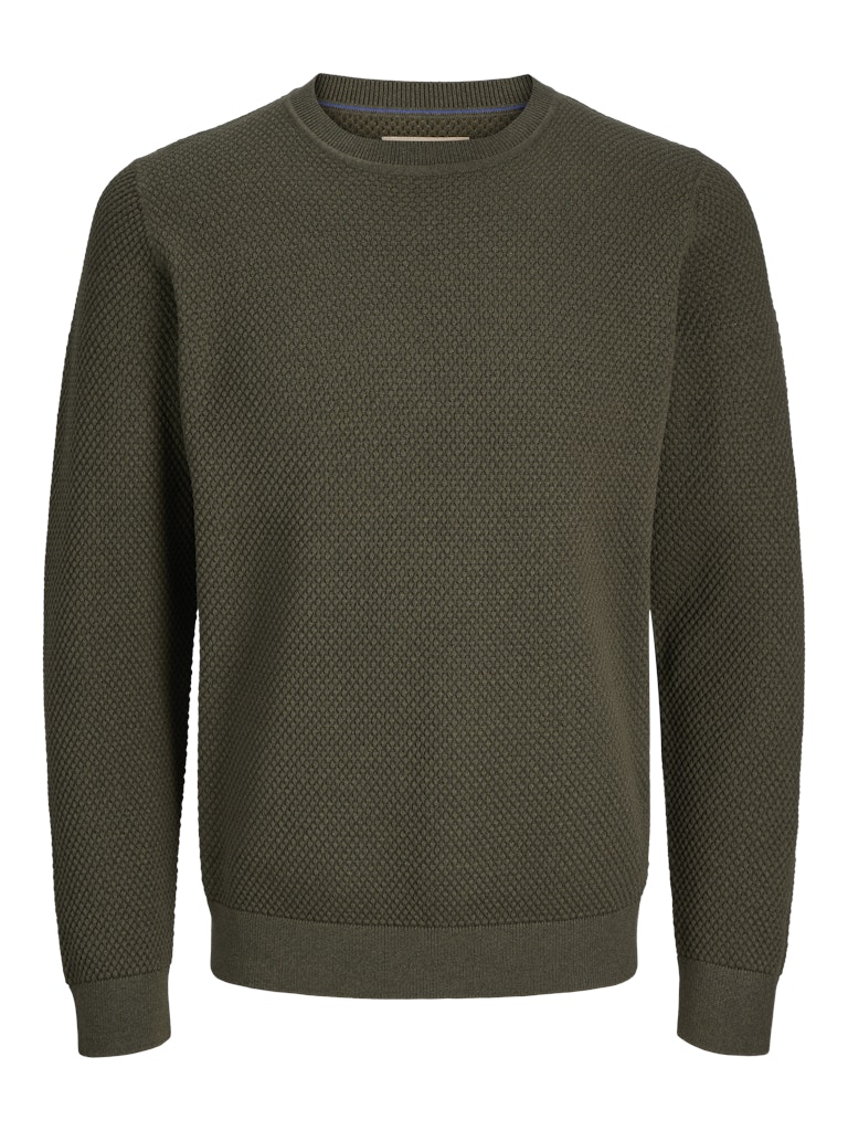 Jack & Jones - Noah Knit Striktrøje - Olive Night