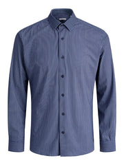 Jack & Jones  - Active Stretch L/S Skjorte - Stribet