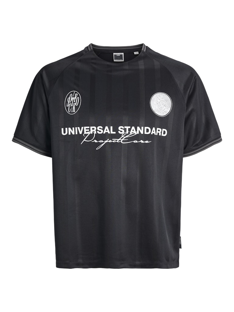 Jack & Jones - Retro Football T-Shirt - Sort