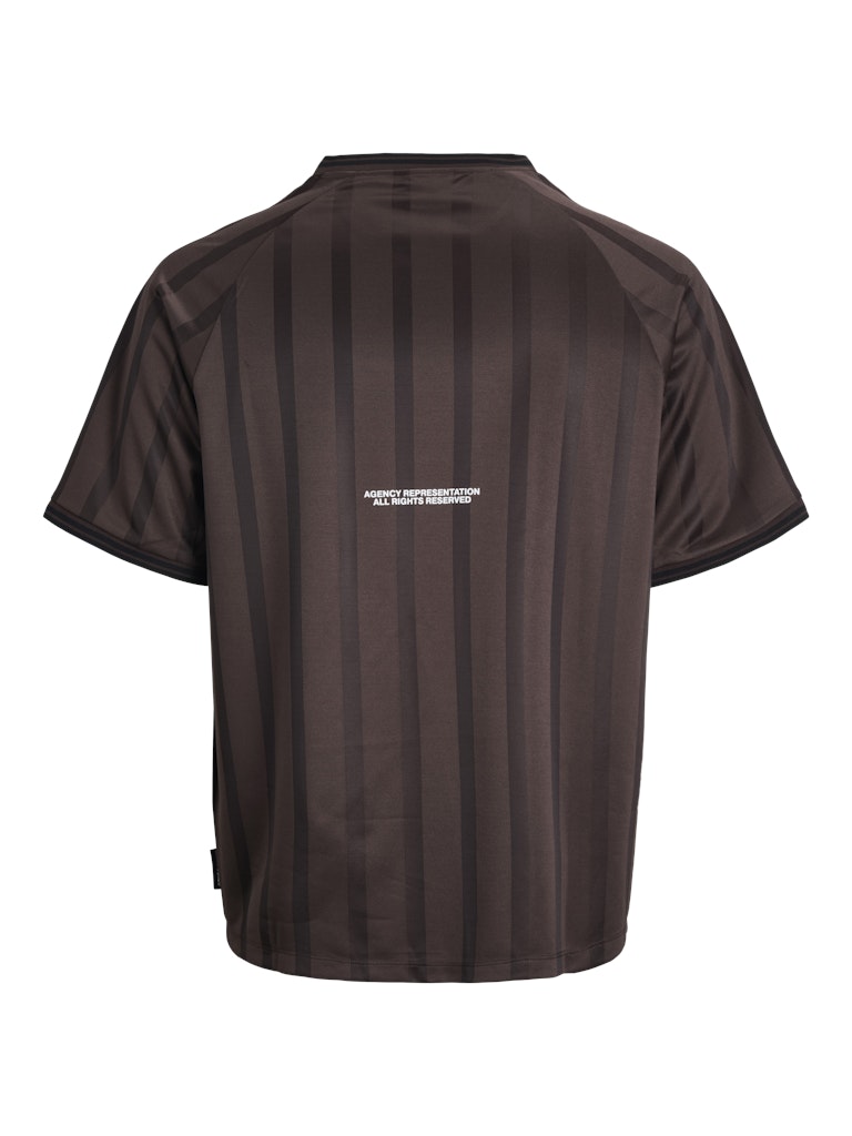 Jack & Jones - Retro Football T-Shirt - Seal Brown