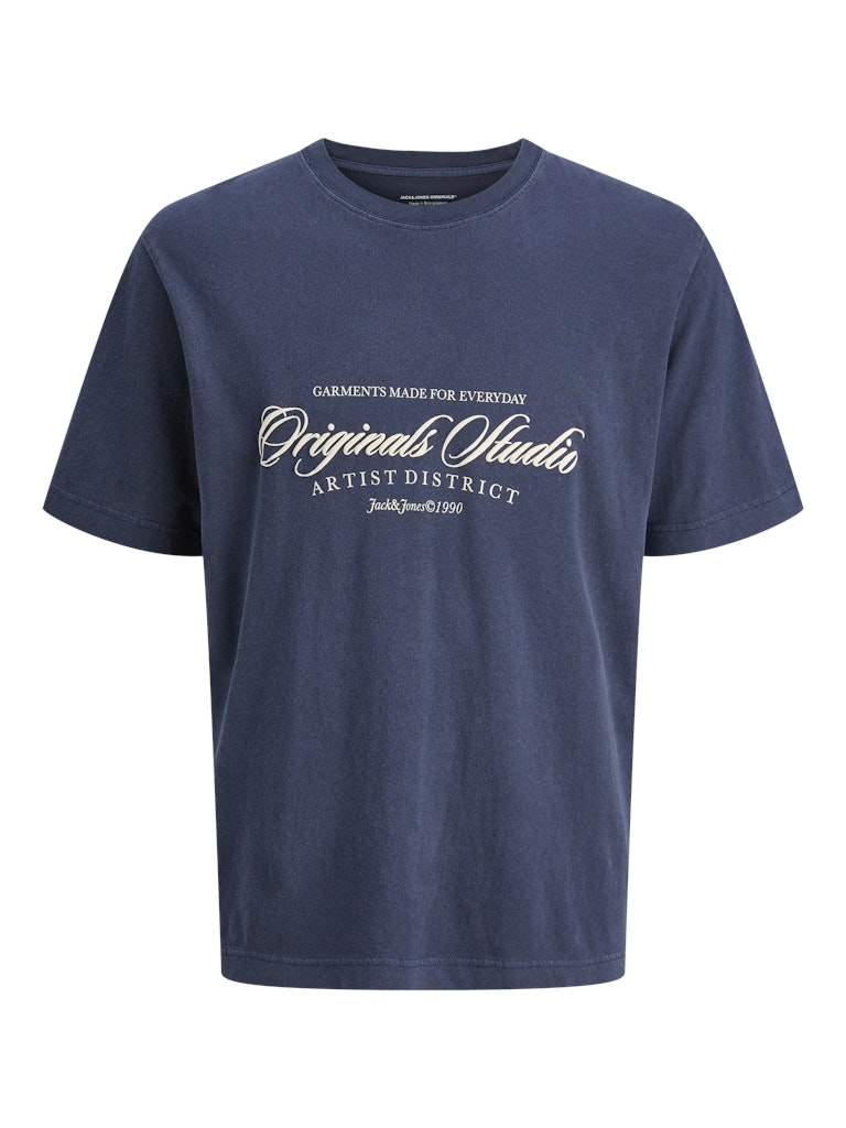 Jack & Jones - Wood Wash T-Shirt - Ocean Cavern