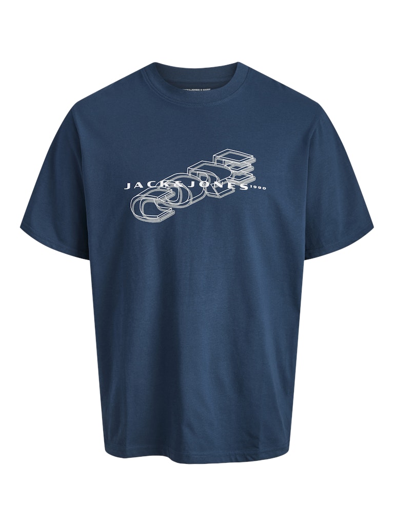 Jack & Jones - Fusion Big Branding T-Shirt - Titan (Blå)