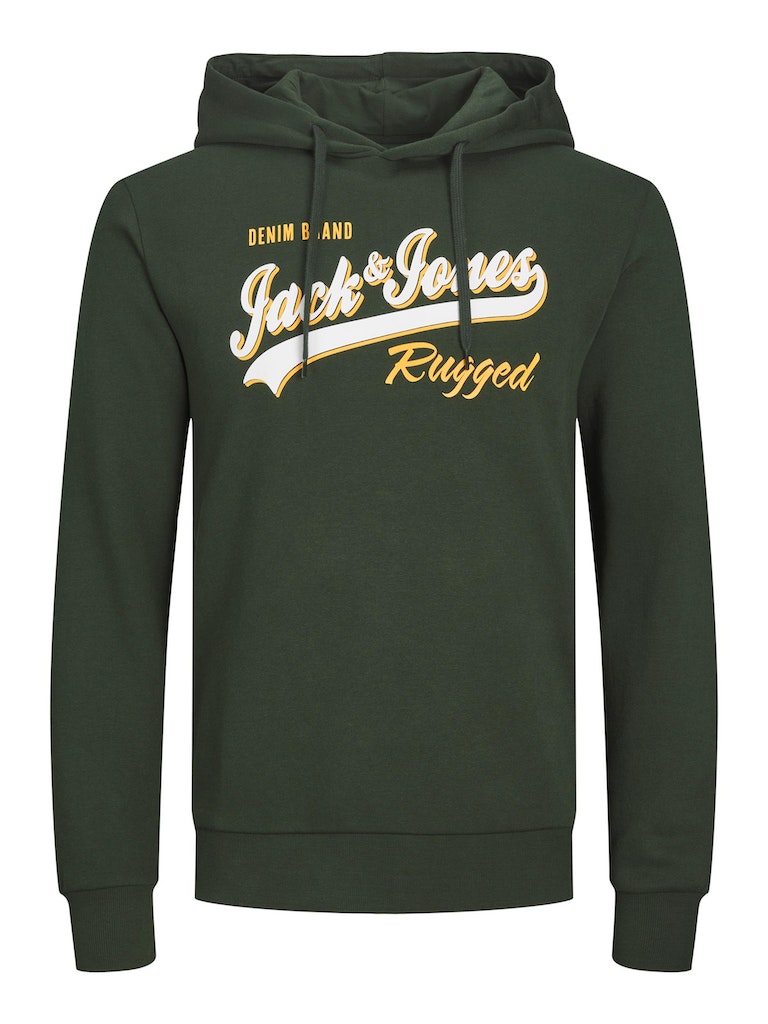Jack & Jones - Logo Print Hættetrøje Rugged - Mountain View