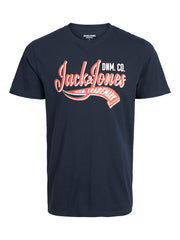 Jack & Jones - Logo Print T-Shirt Trademark - Navy Blazer