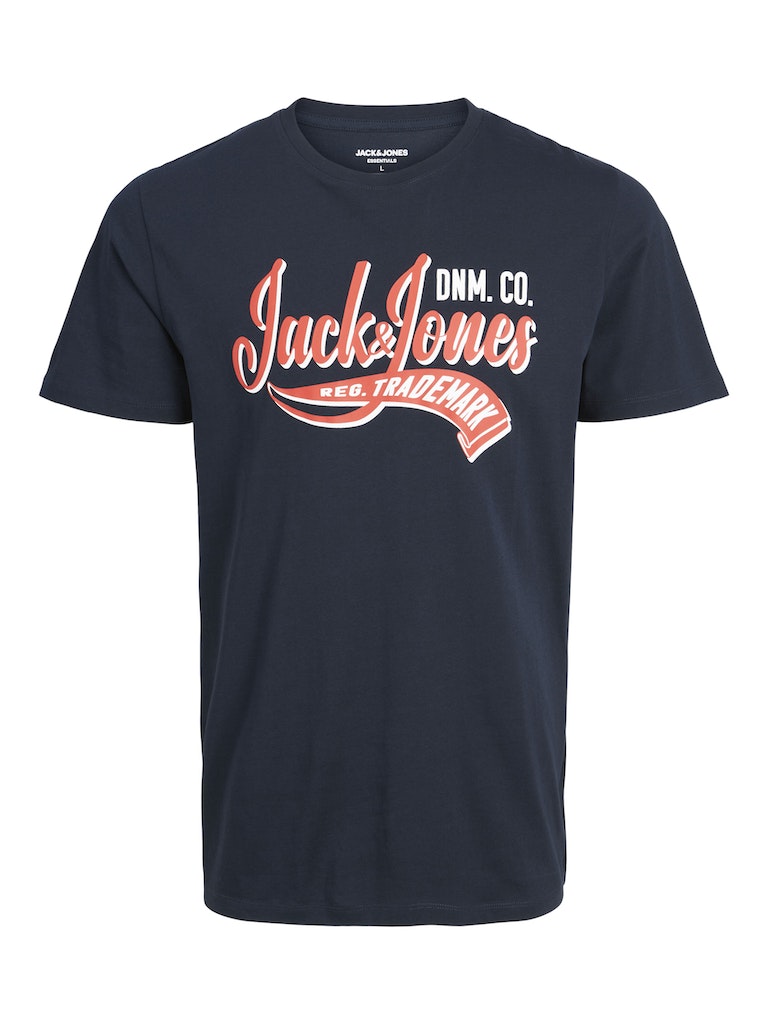 Jack & Jones - Logo Print T-Shirt Trademark - Navy Blazer