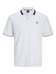 Jack & Jones - Hass Logo Polo Hvid