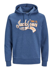 Jack & Jones - Logo Print Hættetrøje Trademark - Ensign Blue