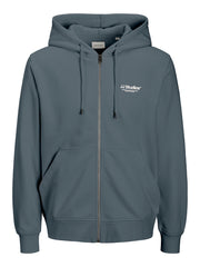 Jack & Jones - Nørrebro EMB Sweat Zip Hættetrøje - Grå