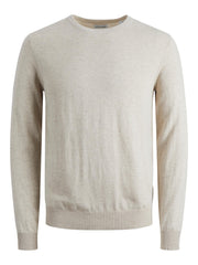 Jack & Jones - Emil Crew Neck Oatmeal