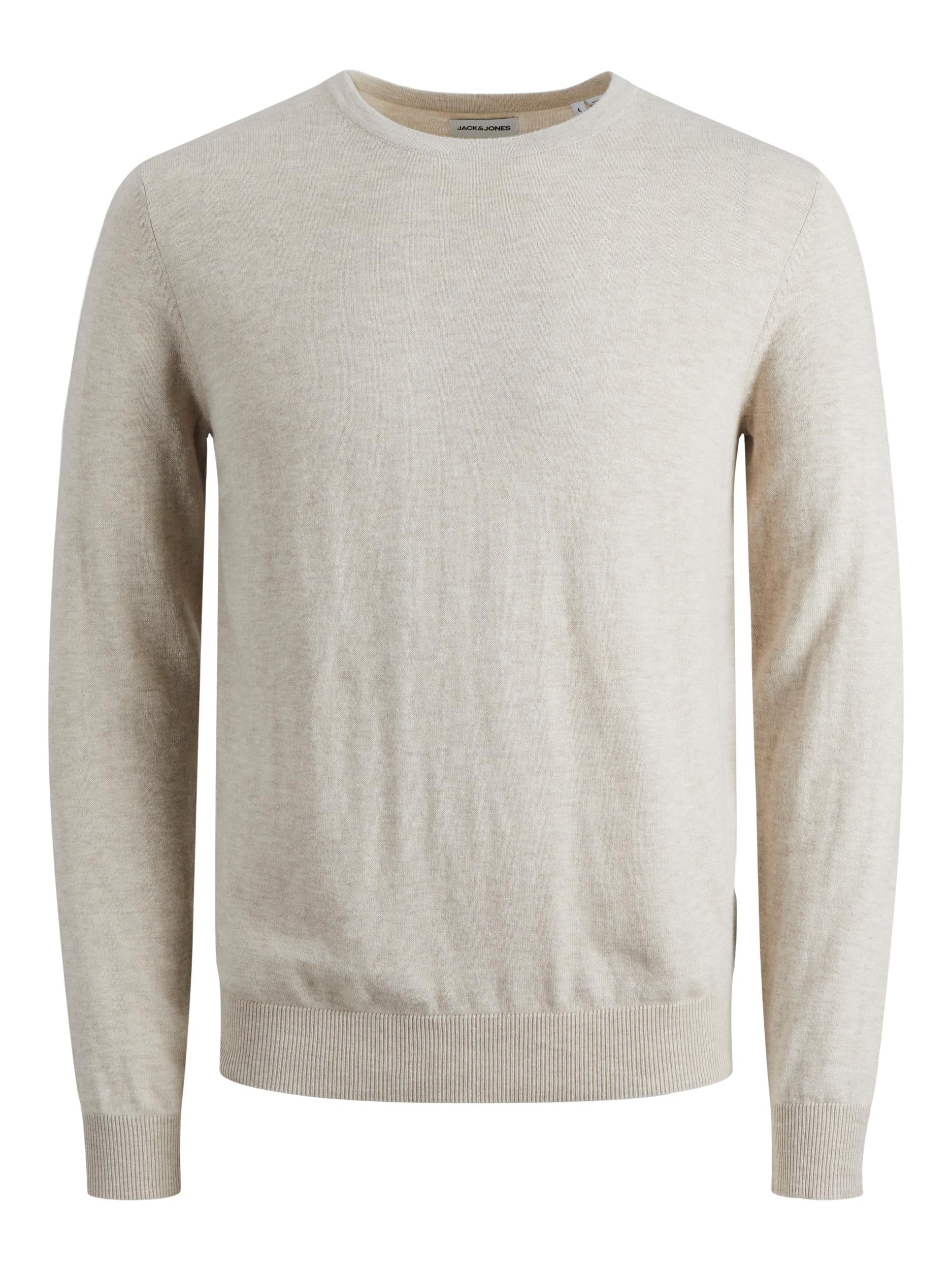 Jack & Jones - Emil Crew Neck Oatmeal