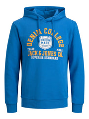 Jack & Jones - Logo Sweat Hood French Blue