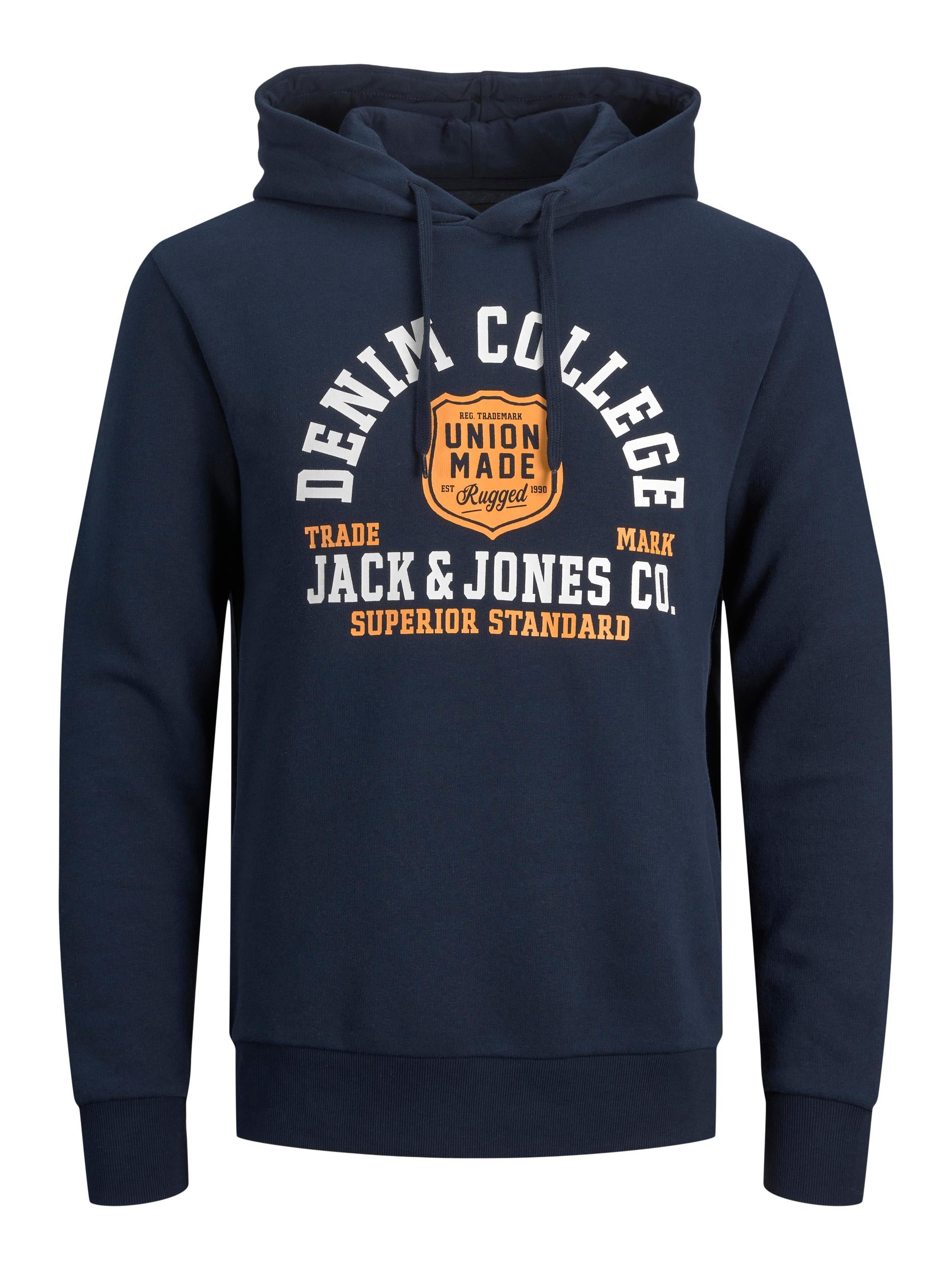 Jack & Jones - Logo Sweat Hood Sky Captain