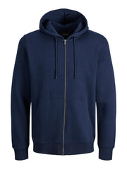 Jack & Jones - Bradley Hættetrøje m. Lynlås - Navy