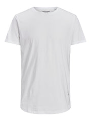 Jack & Jones - Noa Ensfarvet T-Shirt - Hvid