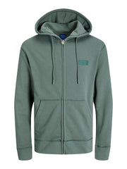 Jack & Jones - Faded Zip Hættetrøje - Laurel Wreath