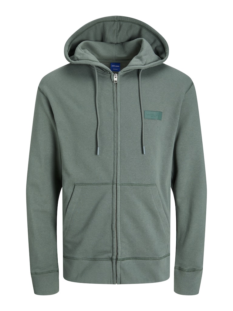 Jack & Jones - Faded Zip Hættetrøje - Laurel Wreath