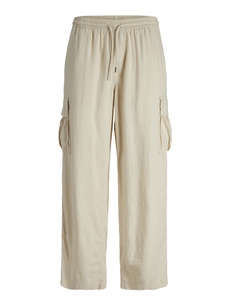 Jack & Jones - Nate Linen Blend Cargo Bukser
