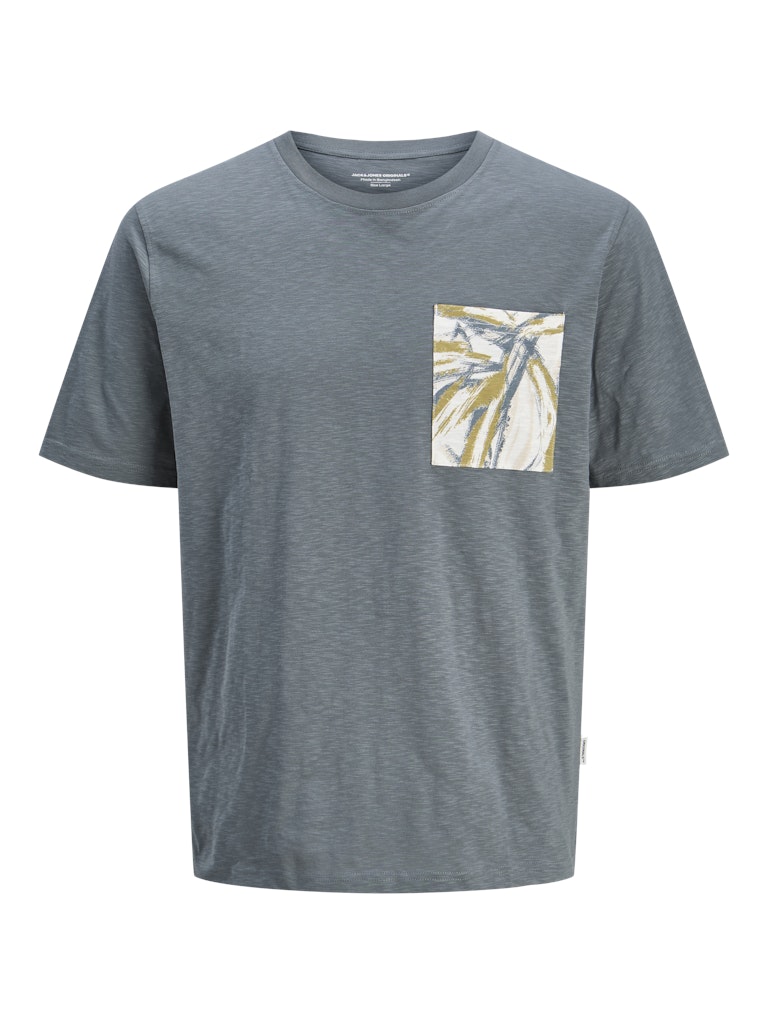 Jack & Jones - Split A.O.P. Pocket T-Shirt - Stormy Weather