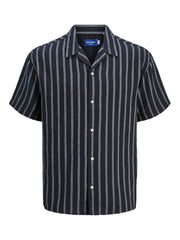 Jack & Jones - Patras Resort Stribet Skjorte S/S - Sky Captain