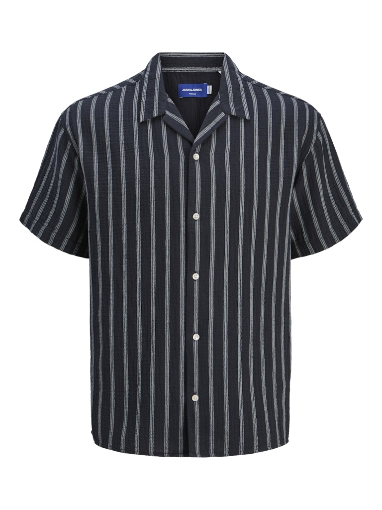 Jack & Jones - Patras Resort Stribet Skjorte S/S - Sky Captain