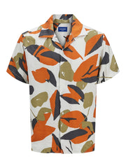Jack & Jones - Marshall AOP Orange Skjorte