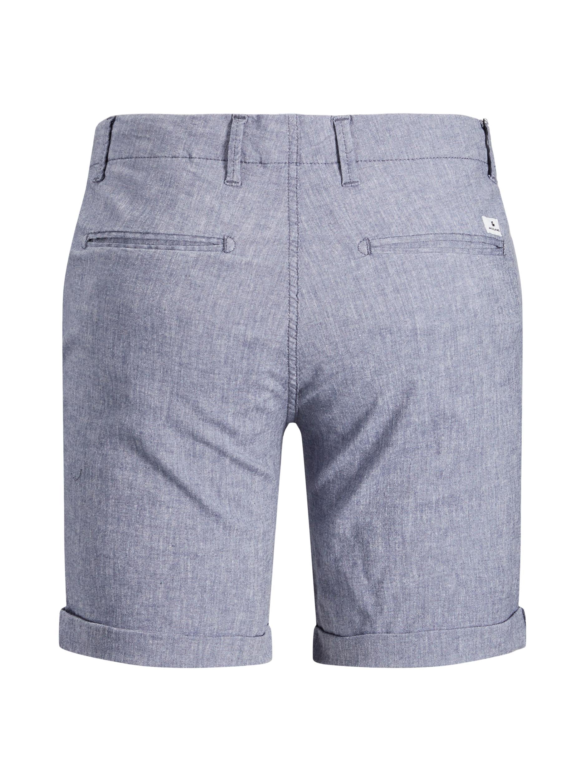 Jack & Jones - Hør Shorts Denim Blå