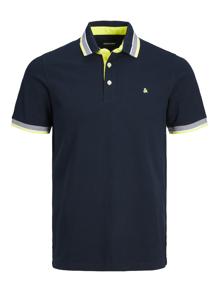 Jack & Jones - Paulos Polo - Dark Navy/Neon