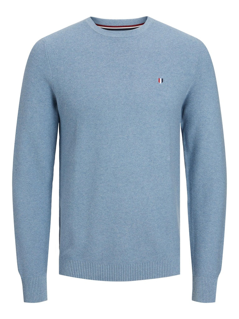 Jack & Jones - Bluroy Strik Pullover Faded Denim