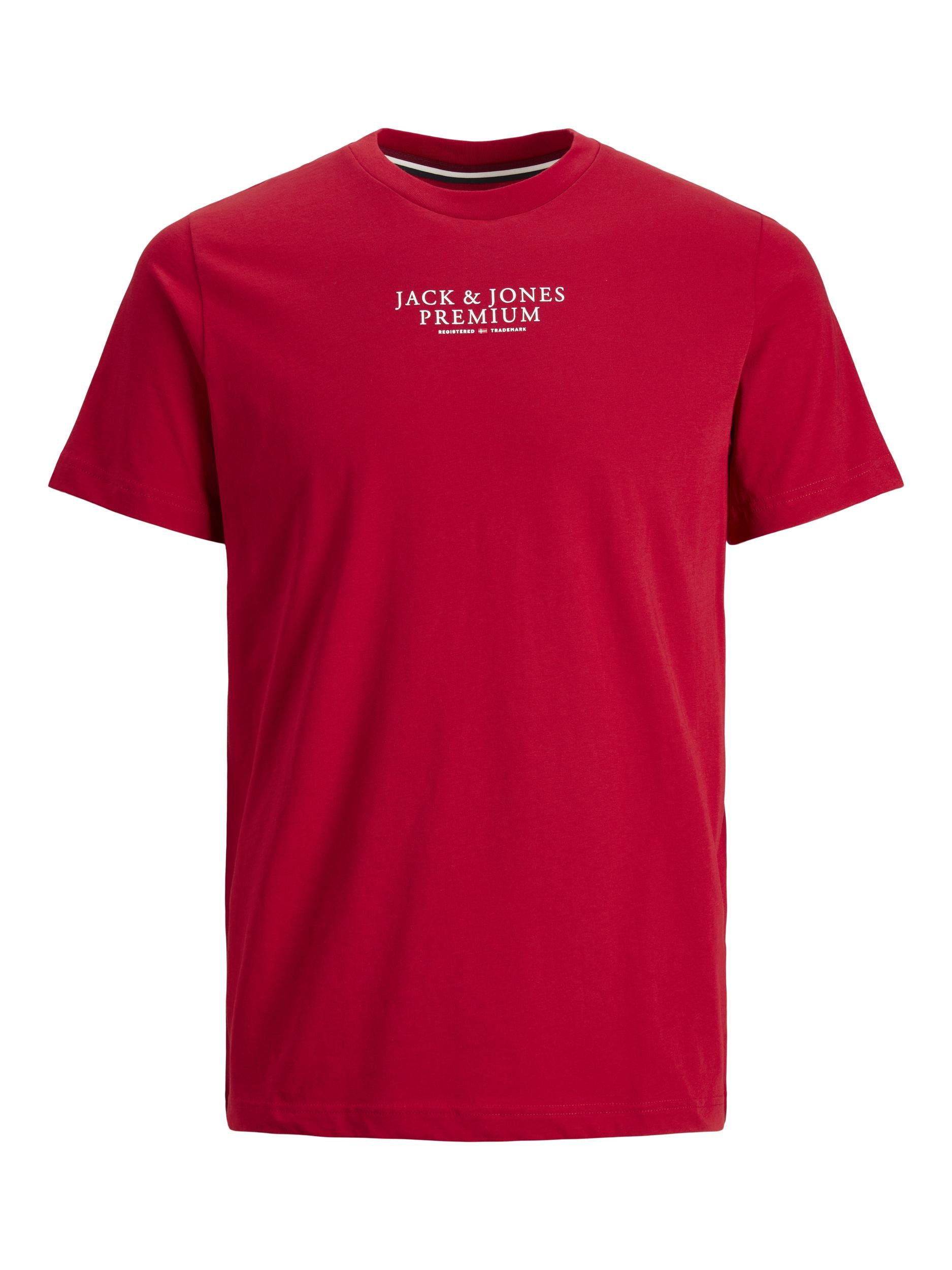 Jack & Jones - Archie Premium T-Shirt Rød