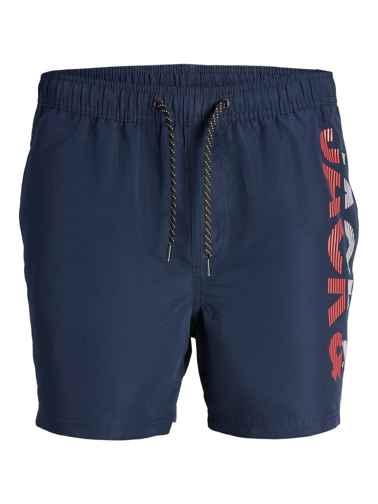 Jack & Jones - Fiji Logo Badeshorts Navy