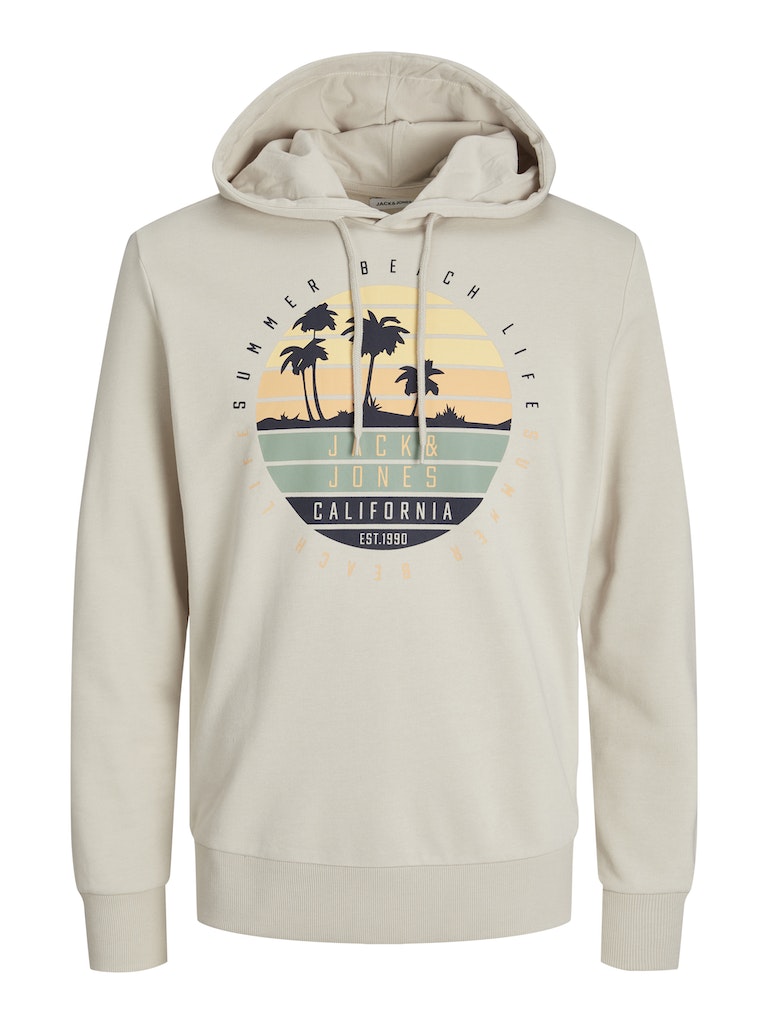 Jack & Jones - Summer Vibe Hættetrøje - Moonbeam