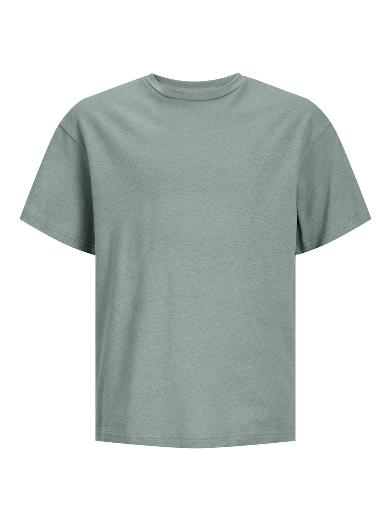Jack & Jones - Soft Linen Blend T-Shirt - Lily Pad