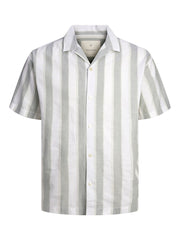 Jack & Jones - Summer Stripe Skjorte S/S - Lily Pad