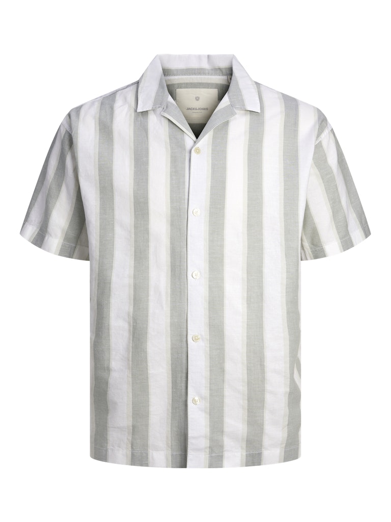 Jack & Jones - Summer Stripe Skjorte S/S - Lily Pad