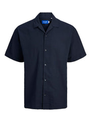 Jack & Jones  - Easter Palma Seersucker Skjorte S/S - Sky Captain
