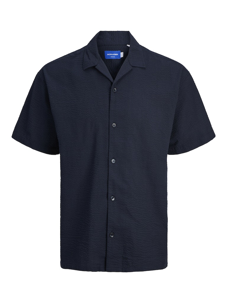 Jack & Jones  - Easter Palma Seersucker Skjorte S/S - Sky Captain