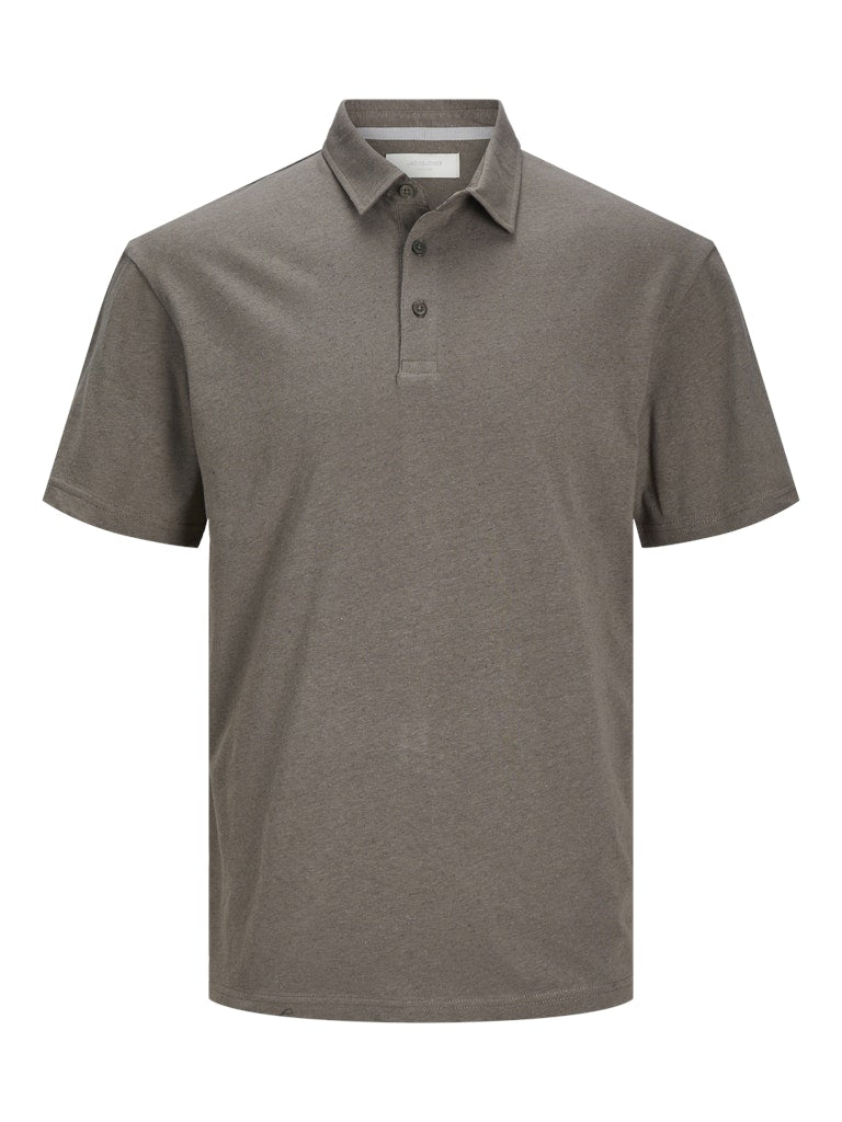 Jack & Jones - Soft Linen Blend Polo - Falcon