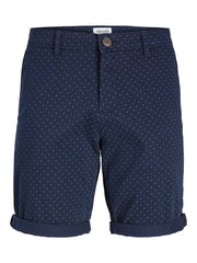 Jack & Jones - Bowie Print Shorts - Navy Blazer