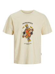 Jack & Jones - Anatomy Skull T-Shirt - Antique White