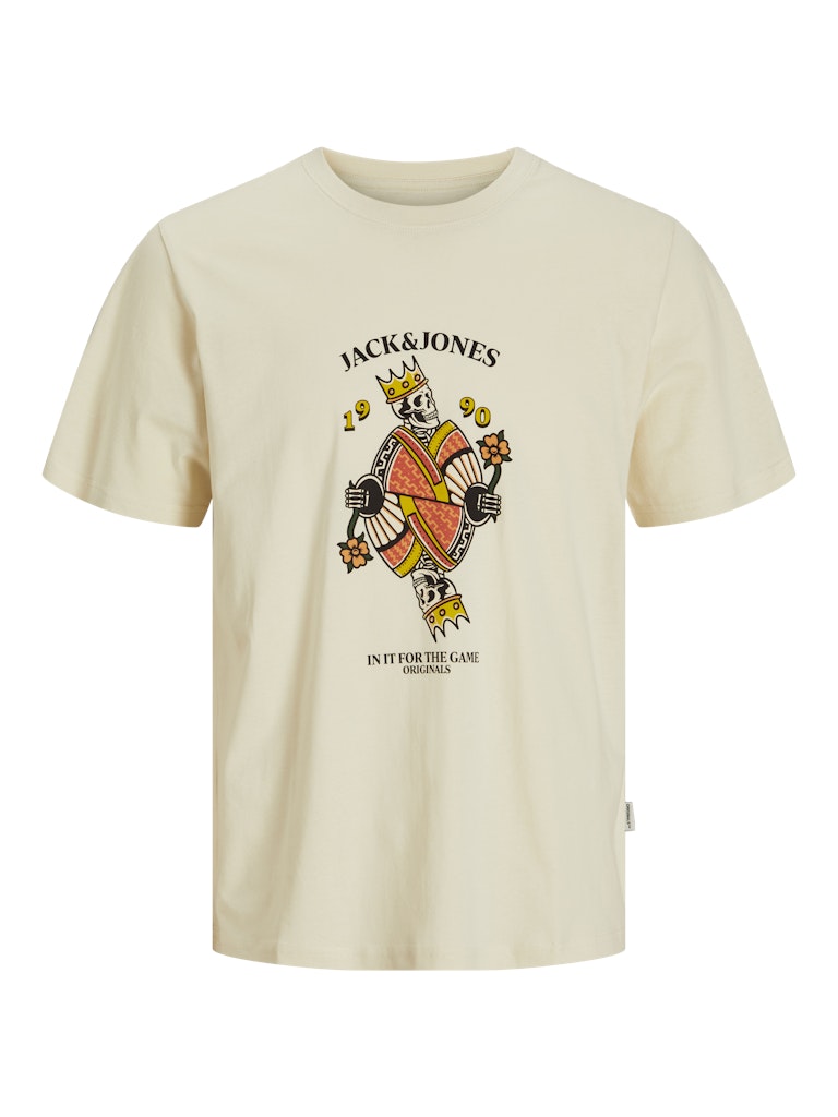 Jack & Jones - Anatomy Skull T-Shirt - Antique White