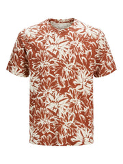 Jack & Jones - Split A.O.P. T-Shirt - Arabian Spice