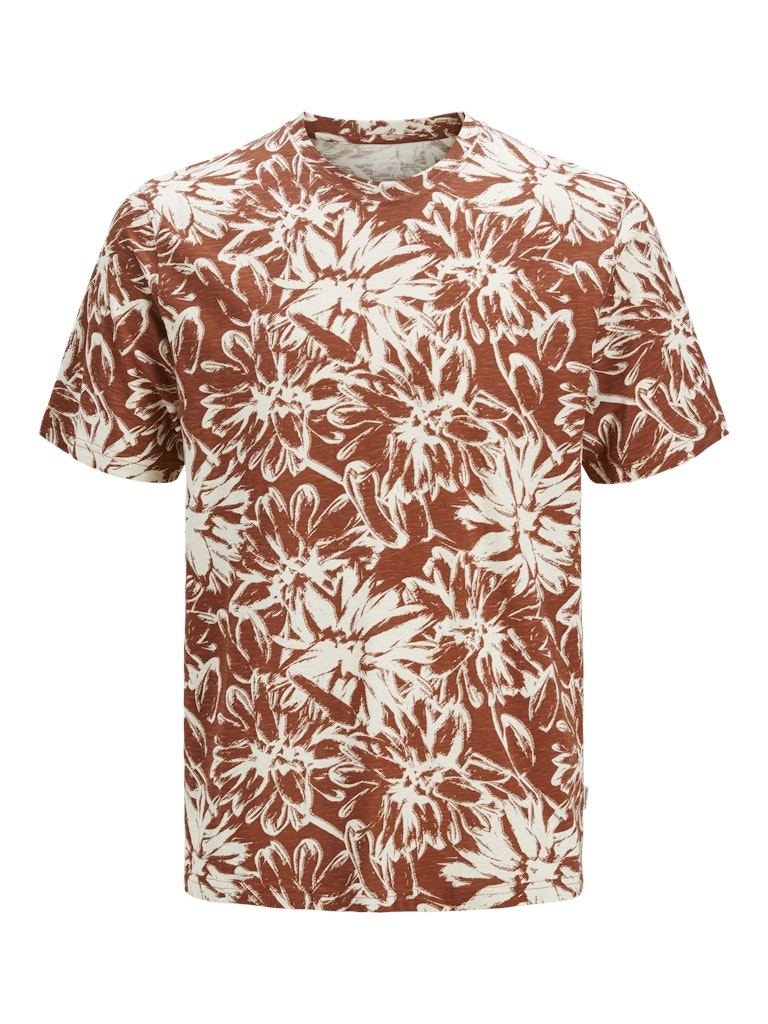 Jack & Jones - Split A.O.P. T-Shirt - Arabian Spice