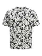Jack & Jones - Split A.O.P. T-Shirt - Sort