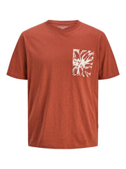 Jack & Jones - Split A.O.P. Pocket T-Shirt - Arabian Spice