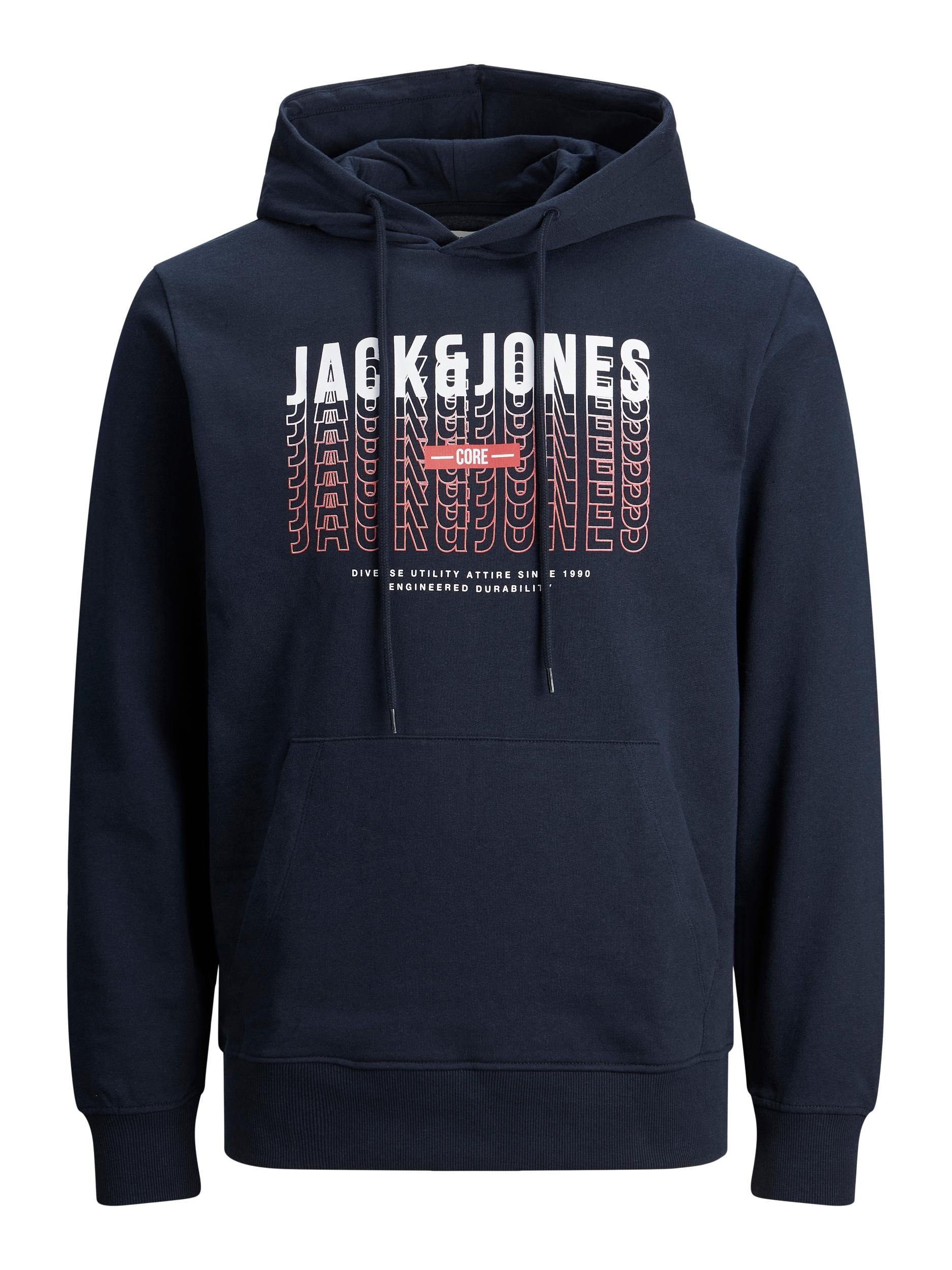 Jack & Jones - Cyber Hættetrøje - Navy