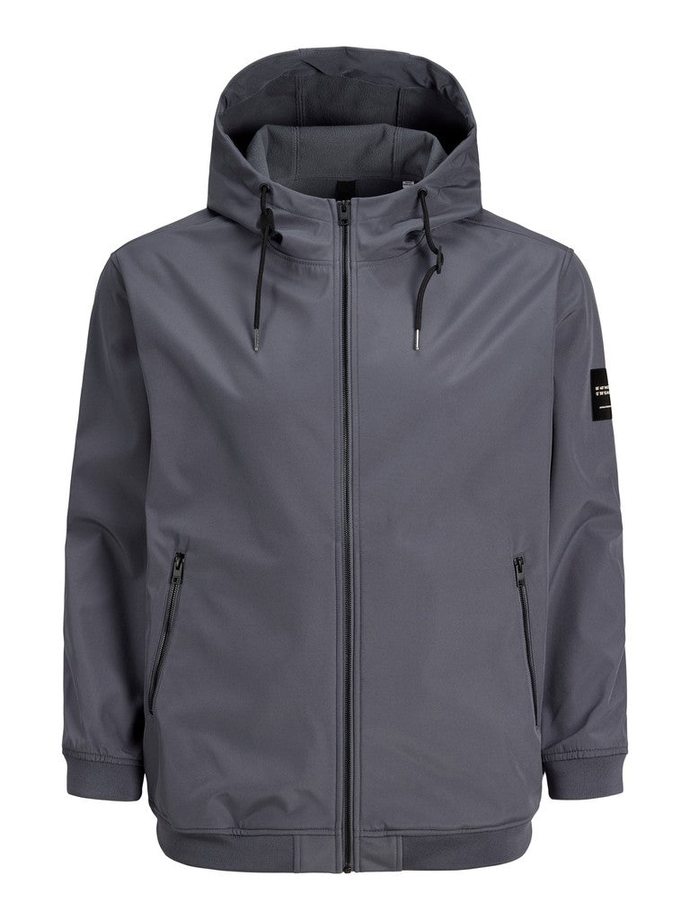Jack & Jones - Basic Softshell - Turbulence (Grå) (3XL-8XL)
