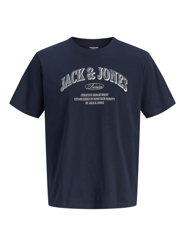 Jack & Jones - Denver Logo T-Shirts - Navy Blazer (3XL-8XL)