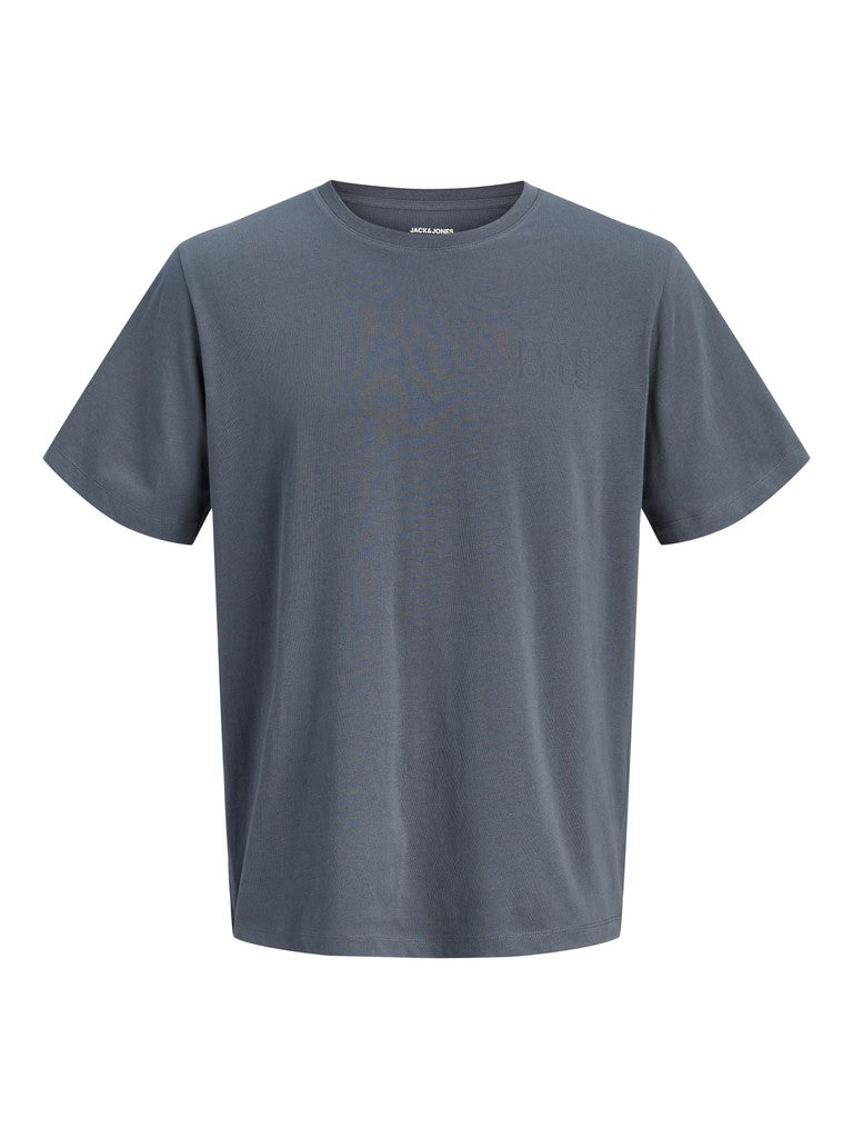 Jack & Jones - Corp Logo T-Shirt Small Print – Turbulence (3XL–8XL)